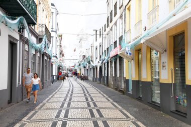 Ponta Delgada, Sao Miguel Island, Azores, Portekiz, Avrupa'nın mimari
