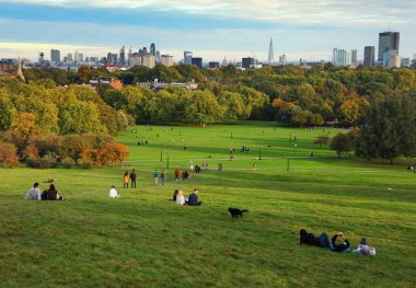 Primrose Hill gün batımında, Londra, İngiltere