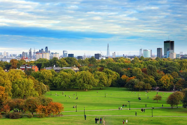 Primrose Hill Zachodzie Słońca Londyn Wielka Brytania — Zdjęcie stockowe