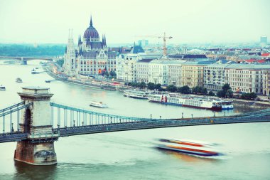 Tuna Nehri - panorama. Budapeşte Macaristan Tuna. Budapeşte'Tuna ' nın görünümü. Tuna Nehri Budapeşte çıkabilir