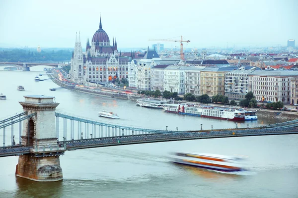 Macarca Parlemento Binası Olarak Bilinen Parlamento Budapest One Avrupa Nın — Stok fotoğraf