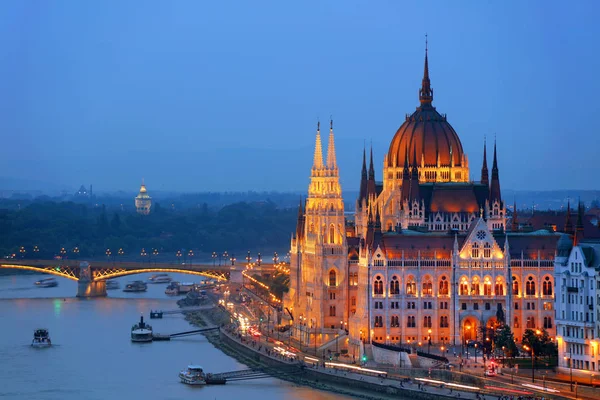 Здание Венгерского Парламента Известное Парламент Будапешта Одно Старейших Законодательных Зданий — стоковое фото