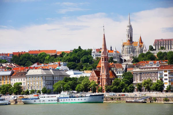 Řeka Dunaj Budapešti Hlavní Město Maďarska Evropa — Stock fotografie