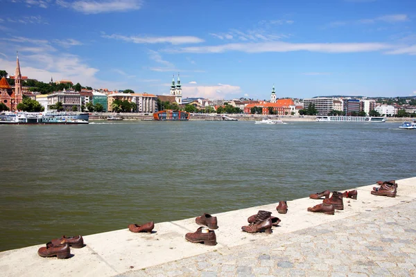 Budapeşte Macaristan Mai 2018 Tuna Ayakkabı Üzerinde Memorial Can Togay — Stok fotoğraf