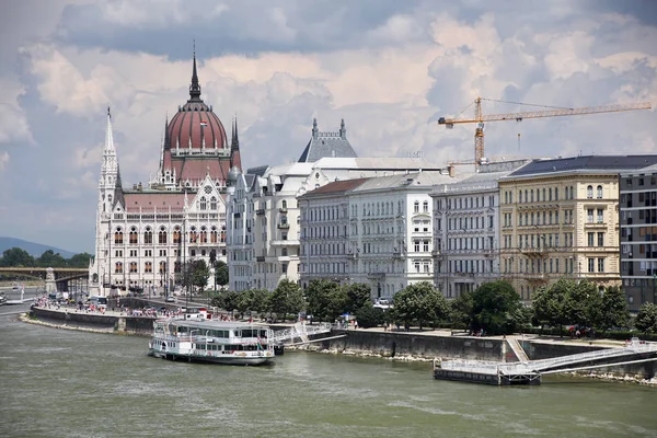 Řeka Dunaj Budapešti Hlavní Město Maďarska Evropa — Stock fotografie