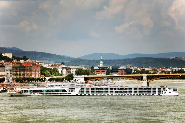 Floden Donau Budapest Ungerns Huvudstad Staden Europa — Stockfoto