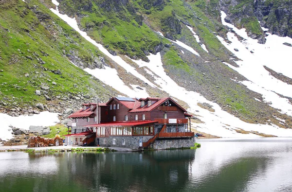 Balea Lake Chalet Fagaras Mountains Carpathians Romania — Stock Photo, Image