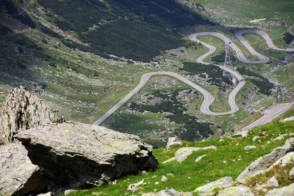 Transfagarasan 여름에 합니다 루마니아 세계에서 산악도로 산맥을 — 스톡 사진