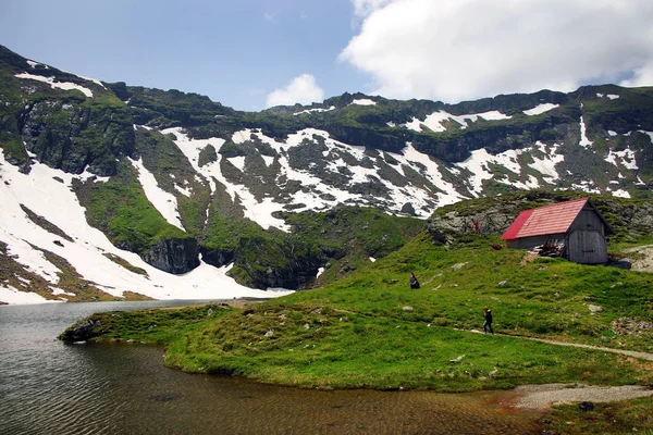 Alpine Landscape Transylvanian Alps Fagaras Mountains Carpathians Romania Europe — Stock Photo, Image