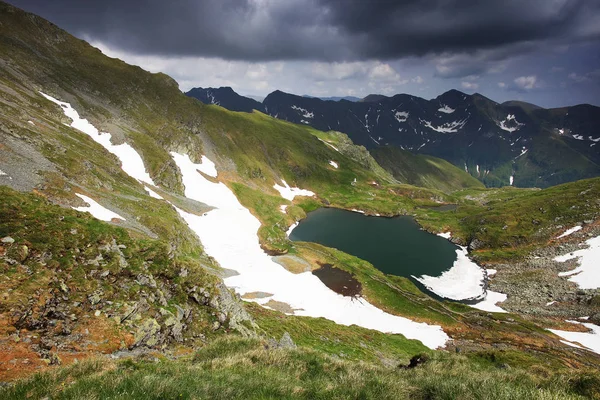 Alpská Krajina Transylvánské Alpy Fagaras Hory Karpaty Rumunsko Evropa — Stock fotografie