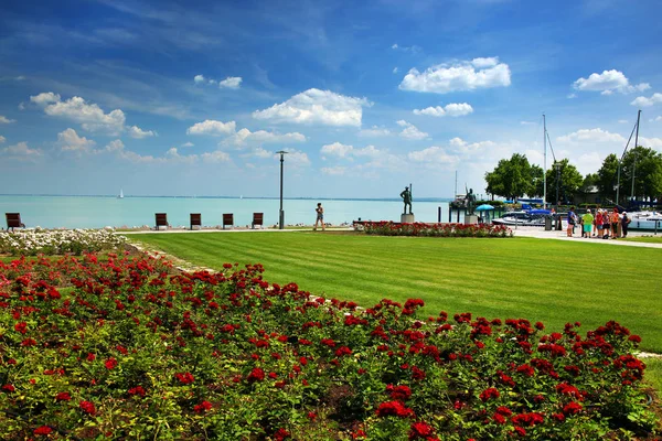 Озеро Балатон Венгрии Европа — стоковое фото