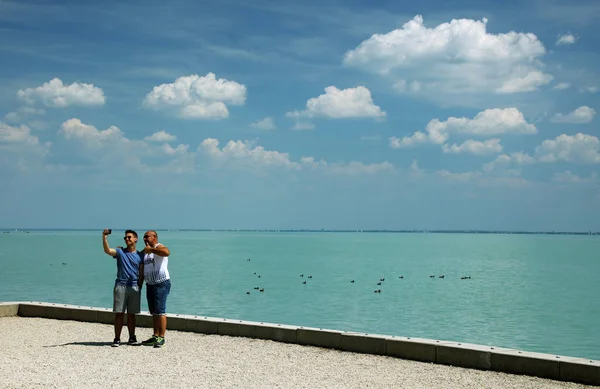 Jezero Balaton Maďarsku Evropa — Stock fotografie