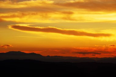 Arka plan resmi bir Kolombiyalı günbatımı
