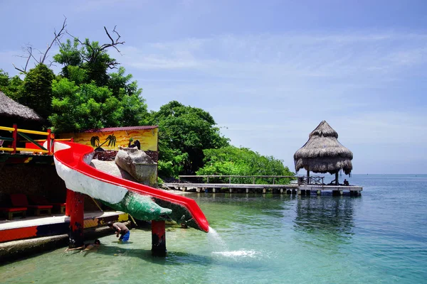 Isla Grande Rosario Skärgård Colombia Sydamerika — Stockfoto