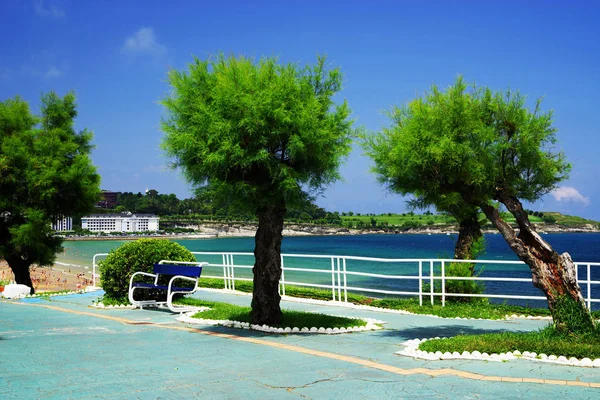 Ünlü Santander Resort Cantabria Spanya Avrupa Nın Görünümü — Stok fotoğraf