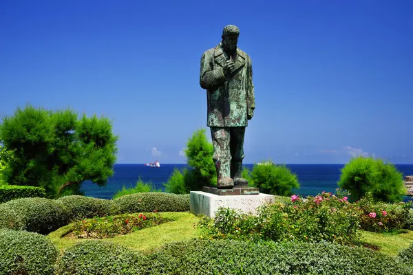 Statue Des Dichters Vom Meer Jose Del Rio Sainz Santander — Stockfoto