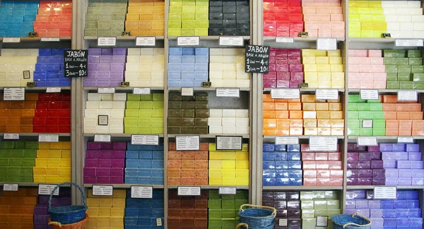 Πολυτελές Σαπούνια Για Πώληση Στο Κατάστημα Της Segovia Ισπανία Ευρώπη — Φωτογραφία Αρχείου
