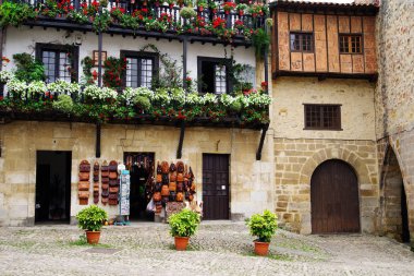 Santillana del Mar, Cantabria, İspanya, Avrupa'nın mimari