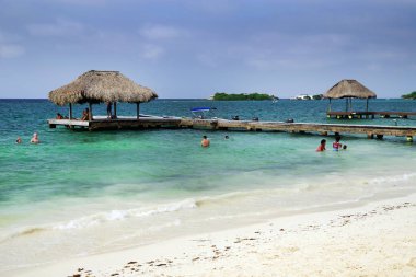 Isla Grande, Rosario adalar, Kolombiya, Güney Amerika