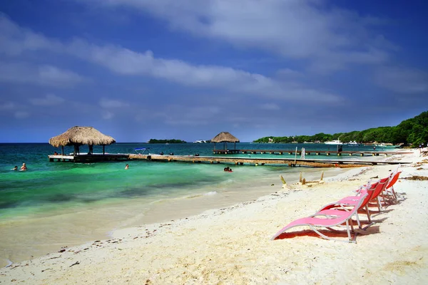 Isla Grande Rosario Skärgård Colombia Sydamerika — Stockfoto