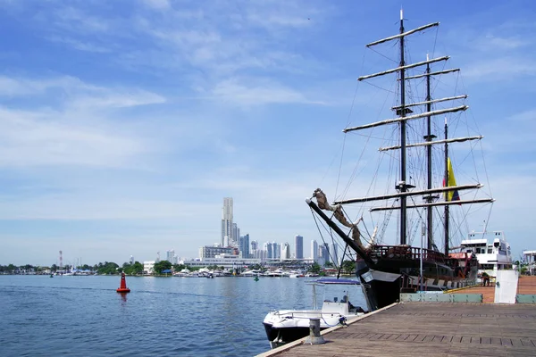 Pelabuhan Cartagena Kolombia Amerika Selatan — Stok Foto