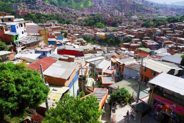 Medellin, Kolombiya, Güney Amerika'nın ünlü bölge 13