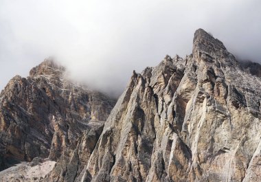 Alp manzara Cristallo Grup, Dolomites, İtalya