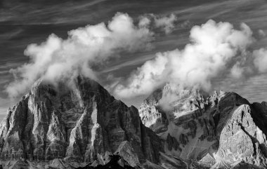 Sorapis grubu, Dolomites, İtalya, Avrupa alp peyzaj