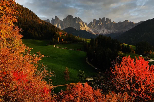 Val Funes Trentin Haut Adige Italie Europe — Photo