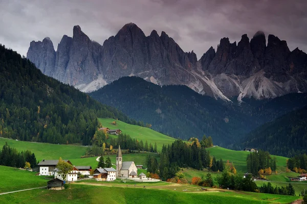Val Funes Trentino Alto Adige Italien Europa — Stockfoto
