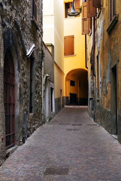 Architektura Iseo Włochy Iseo Jest Miasto Nad Jeziorem Lombardii Popularnego — Zdjęcie stockowe