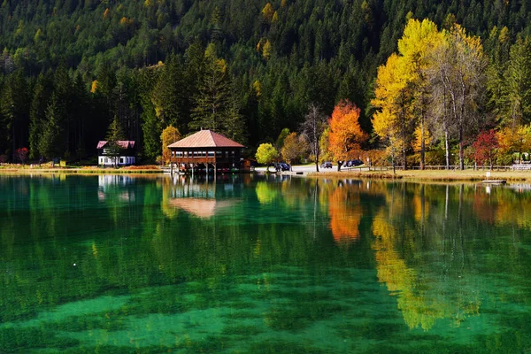 Lago Dobiacco Lake Italy Europe — Stock Photo, Image