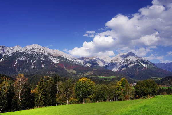 Θέα Στα Βουνά Wilder Kaiser Τιρόλο Αυστρία — Φωτογραφία Αρχείου