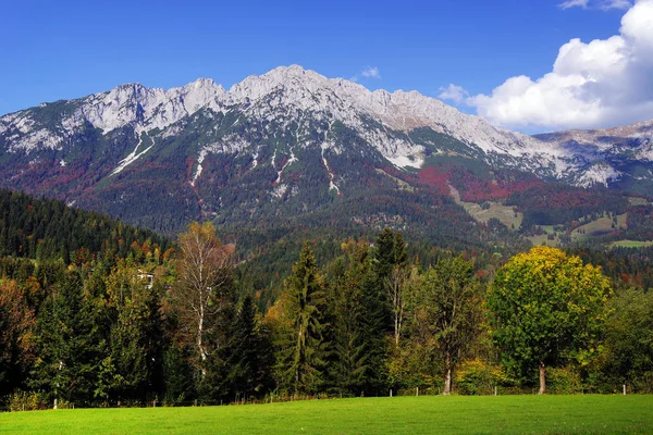 Θέα Στα Βουνά Wilder Kaiser Τιρόλο Αυστρία — Φωτογραφία Αρχείου