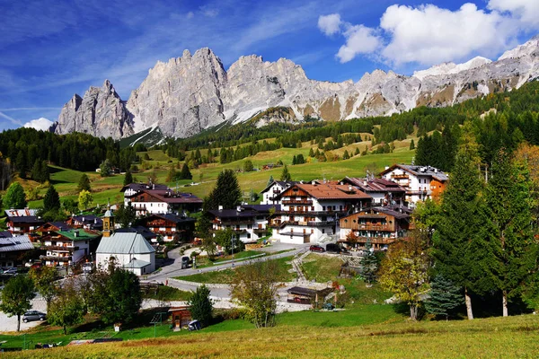 Cortina Ampezzo Resort Zuid Tirol Italië Europa — Stockfoto