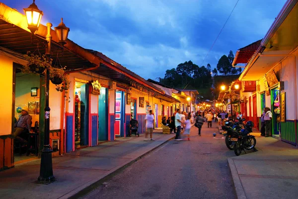 Cena Rua San Andrés Colômbia América Sul — Fotografia de Stock