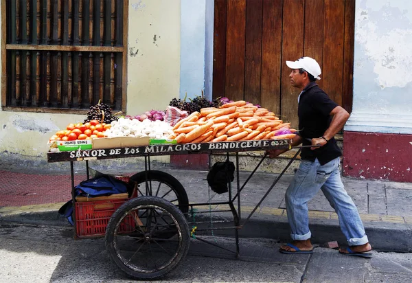 Street Scene Cartagena Colombia — Stock Photo, Image