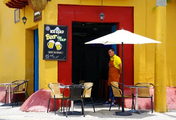 Pouliční Scéna Cartagena Kolumbii — Stock fotografie