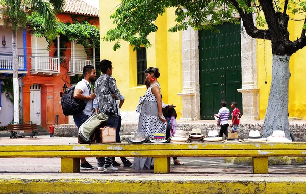 Scène Rue Cartagena Colombie — Photo