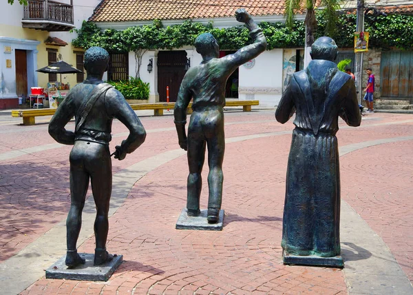 Scena Strada Cartagena Colombia — Foto Stock