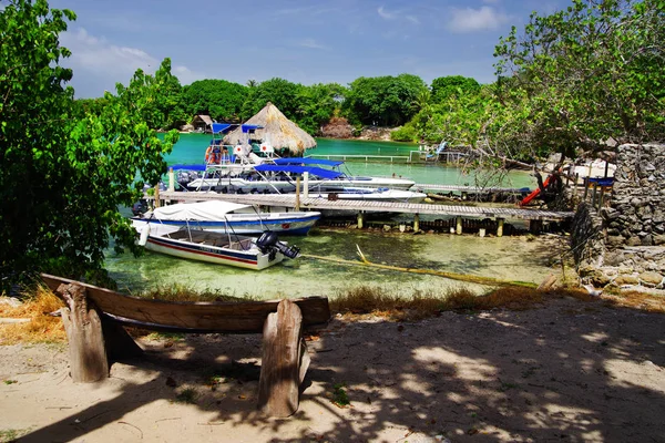 Carribean Landskap Isla Grande Rosario Skärgård Colombia Sydamerika — Stockfoto