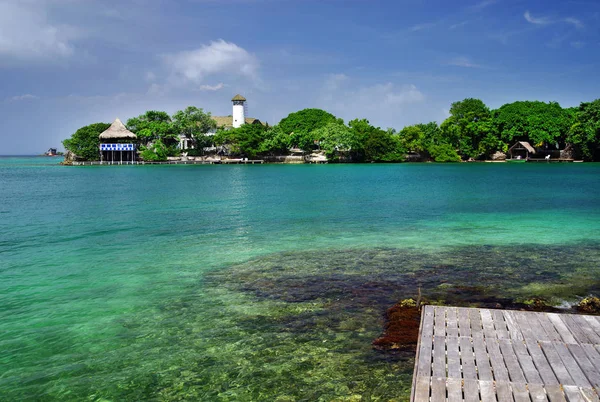 Karib Tenger Táj Isla Grande Rosario Archipelago Kolumbia Dél Amerika — Stock Fotó