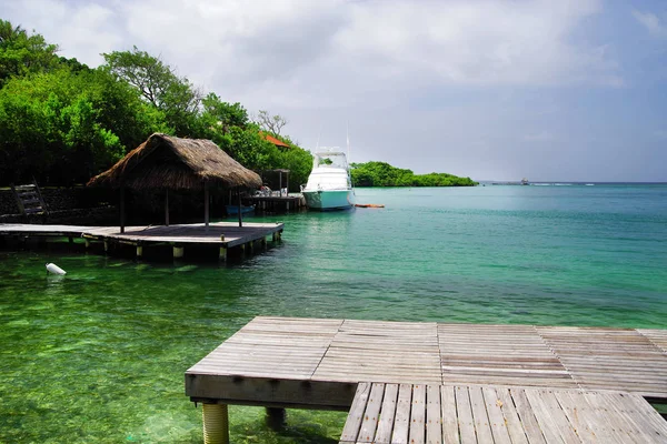 Carribean Landskap Isla Grande Rosario Skärgård Colombia Sydamerika — Stockfoto