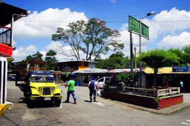 Pijao, kahve kültürü, Güney Amerika Kolombiya meşhur köy sokak sahne