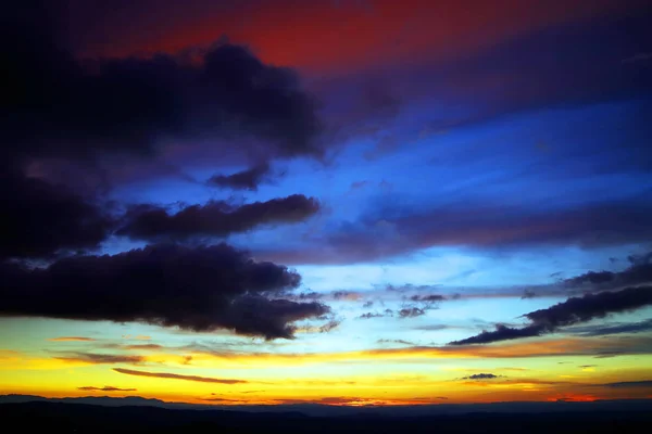 Sonnenuntergang Über Minca Kolumbien Südamerika — Stockfoto