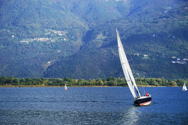 Yachting Iseo Lake Italy Europe — Stock Photo, Image