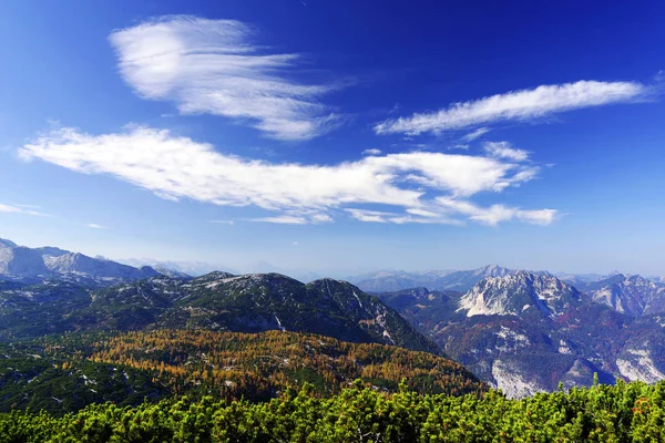 Scenic Landscape Austrian Alps Krippenstein Dachstein Mountains Range Obertraun Austria — Stock Photo, Image