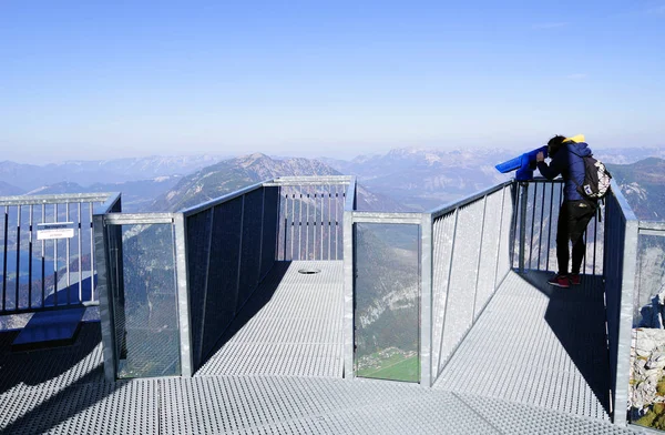 Fingers Ist Eine Aussichtsplattform Dachsteingebirge Auf Dem Krippenstein Oberösterreich Fünf — Stockfoto