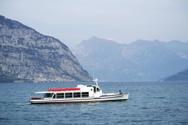 Turistik gemi Iseo Gölü, İtalya, Europe