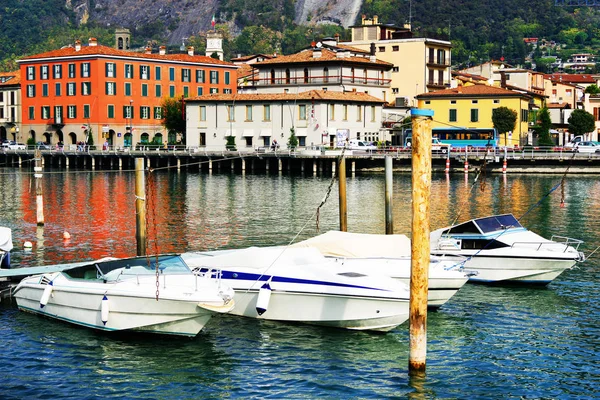 Sarnico Resort Lake Iseo Talya Europe Kıyısında — Stok fotoğraf